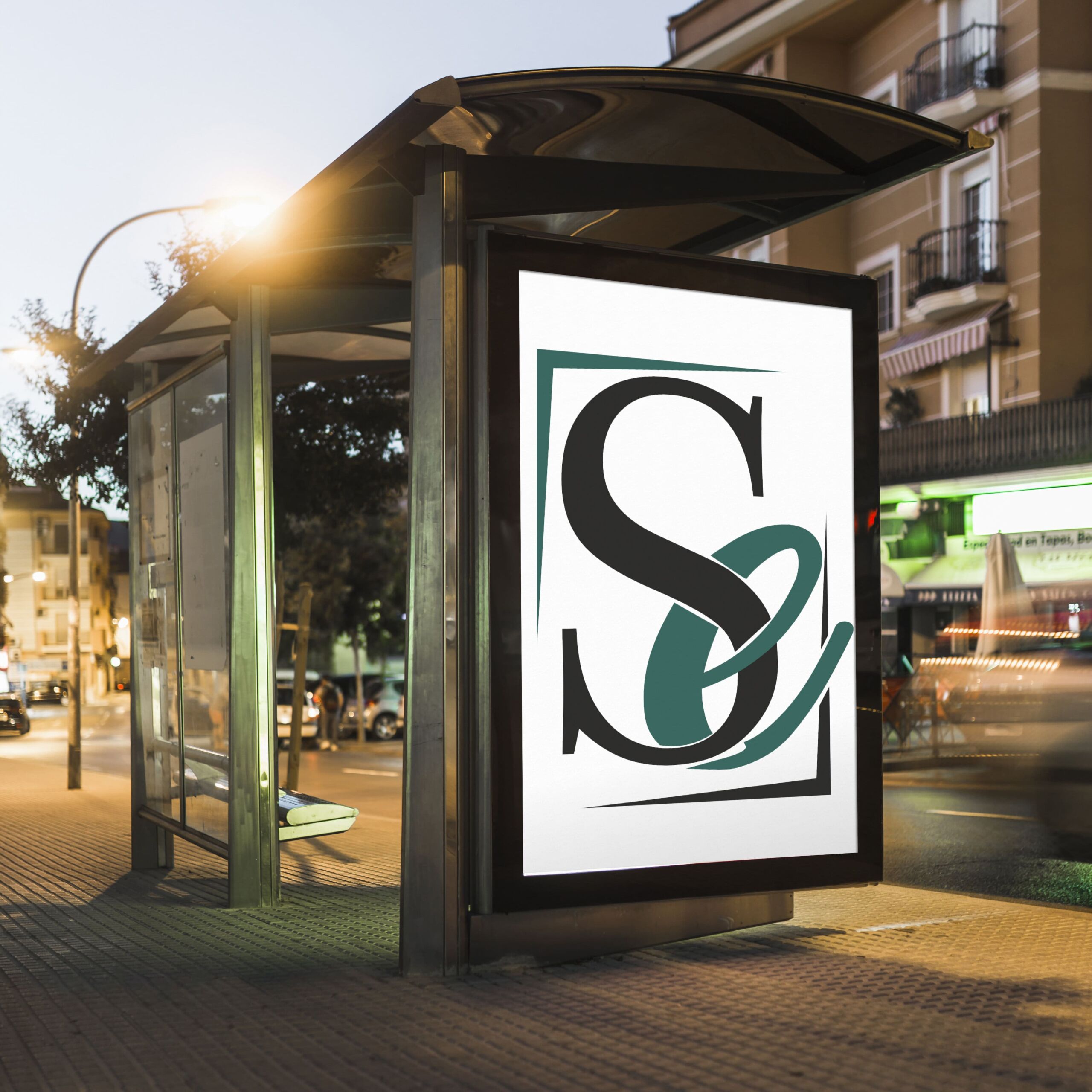 blank-billboard-bus-stop-shelter-night